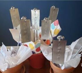 embossed aluminum can garden markers upcycling tutorial