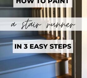 painting a stair runner in 3 easy steps