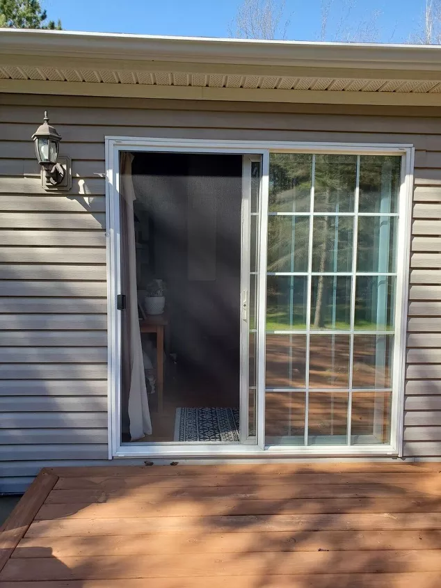how to prevent birds from hitting windows with a few diy tricks, sliding door screen