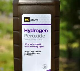 how to whiten laundry without bleach, bottle of hydrogen peroxide