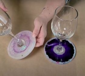 9 easy steps to gorgeous geode resin wine glasses, Removing the wine glasses from the molds