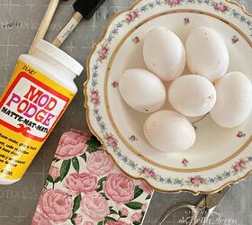how to make decoupage easter eggs, Materials for making decoupage eggs