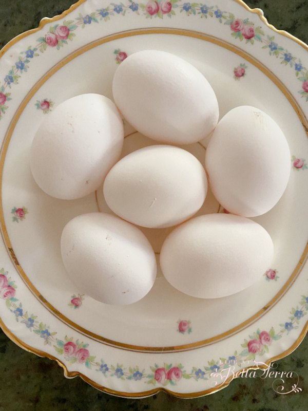 como fazer ovos de pscoa com decoupage, Ovos frescos das nossas galinhas