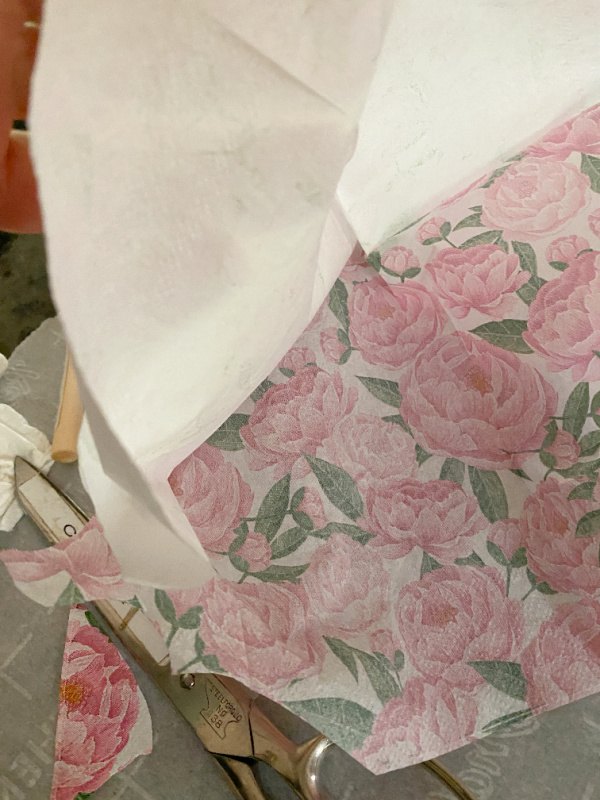 how to make decoupage easter eggs, Remember to separate any other layer