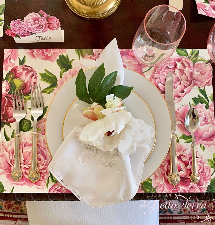 how to make decoupage easter eggs, Peony theme luncheon