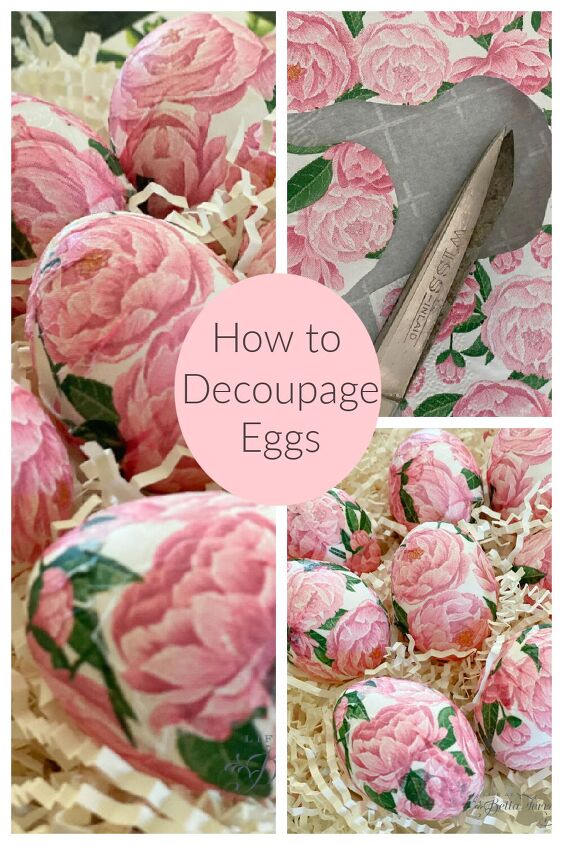 how to make decoupage easter eggs