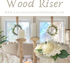 Wood Riser Centerpieces