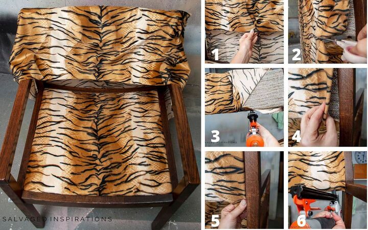 tapizado de sillas sillas con estampado de animales