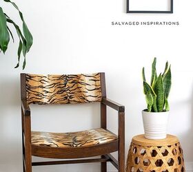 chair upholstery makeover animal print chairs