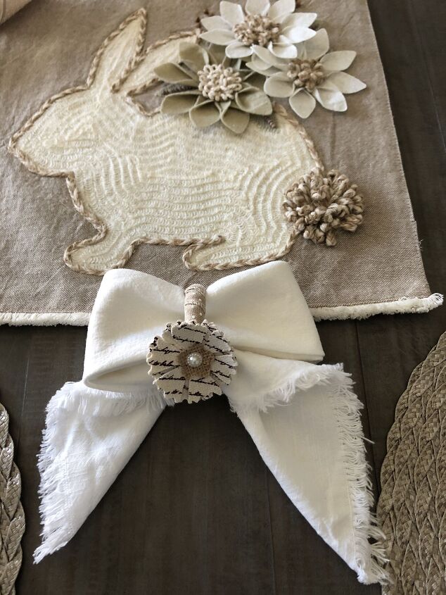 how to create inexpensive floral napkin rings