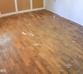 cmo quitar la pintura de los suelos de madera hmedos o secos, piso de madera dura con manchas de pintura