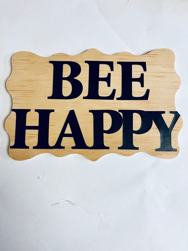 bee happy door wreath
