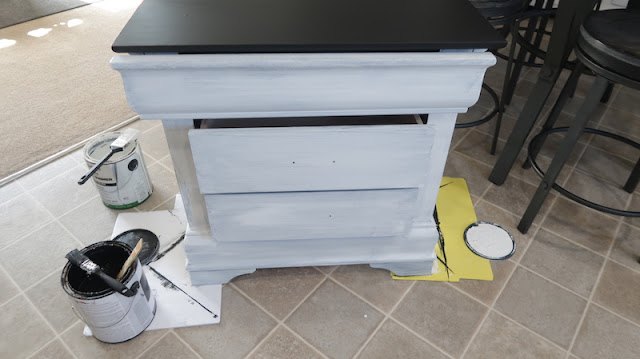 diy side table update farmhouse style