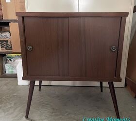 The bold way she transformed this cabinet (gorgeous!)
