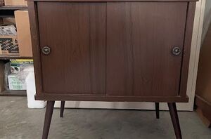 The bold way she transformed this cabinet (gorgeous!)