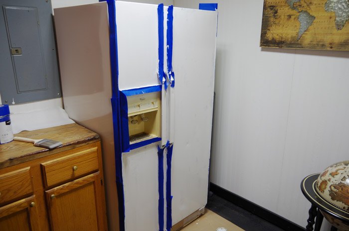 cambio de imagen del refrigerador del stano antes y despus