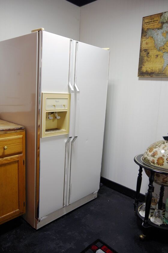 cambio de imagen del refrigerador del stano antes y despus