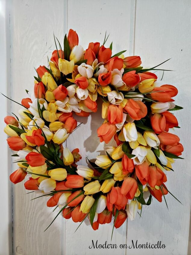 spring tulip wreath