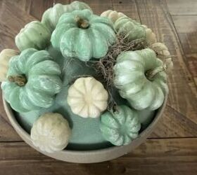 this diy pumpkin topiary is the perfect addition to your fall dcor, Adding Spanish moss around the pumpkins