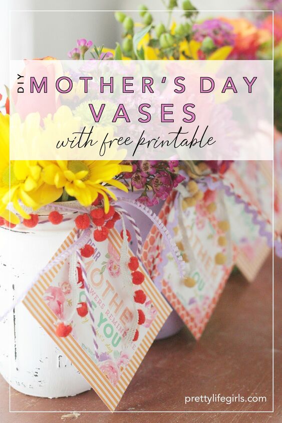 diy easy mothers day vase free printable
