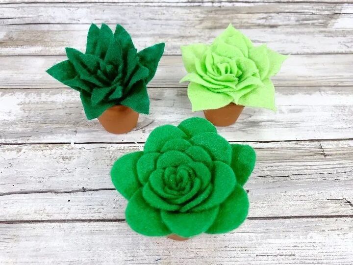DIY Felt Succulents With Free Patterns | Hometalk DIY Felt Succulents With Free Patterns | Hometalk