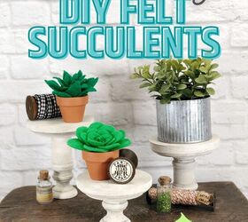 diy felt succulents with free patterns