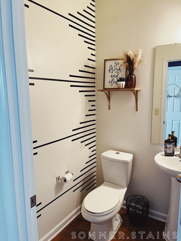 Renter friendly accent wall