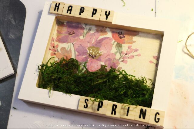 diy letrero de feliz primavera