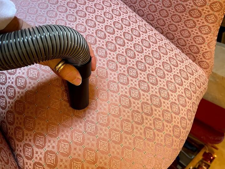 he pintado una silla tapizada
