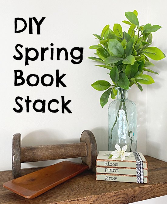 spring book stack