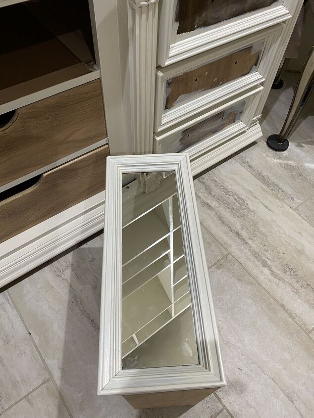 a diy mirrored dresser