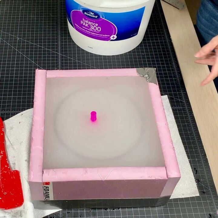 diy large concrete silicone mold for a planter