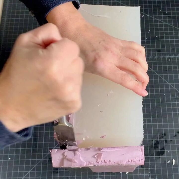 diy large concrete silicone mold for a planter