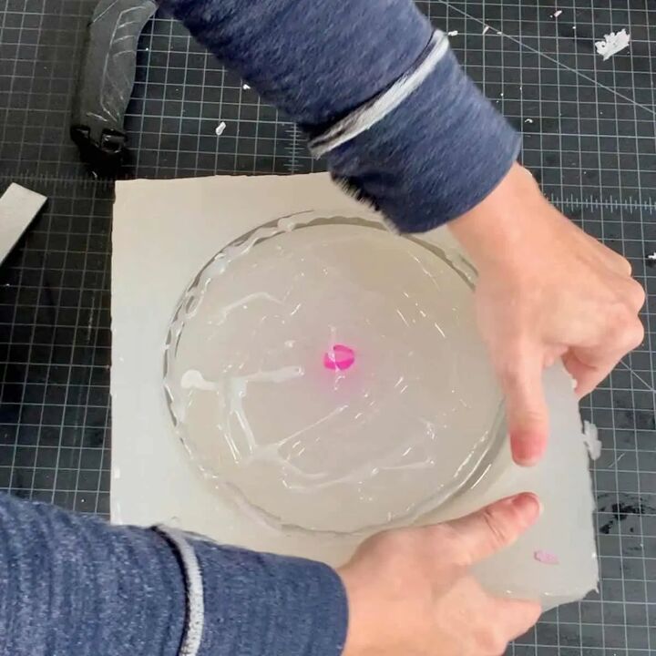 diy large concrete silicone mold for a planter