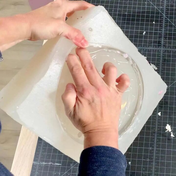 diy large concrete silicone mold for a planter