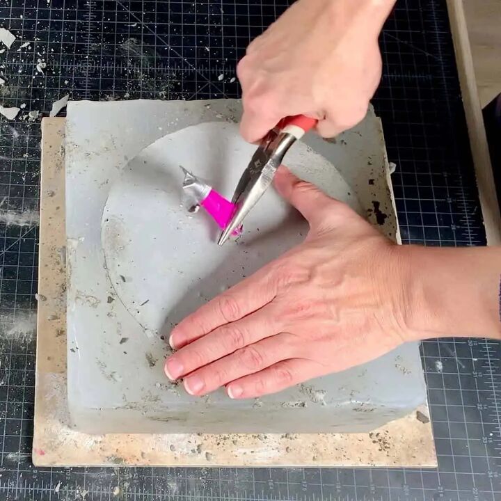 diy large concrete silicone mold for a planter