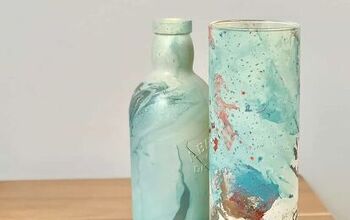 Como fazer vasos mergulhando em água com tinta spray (faça você mesmo)