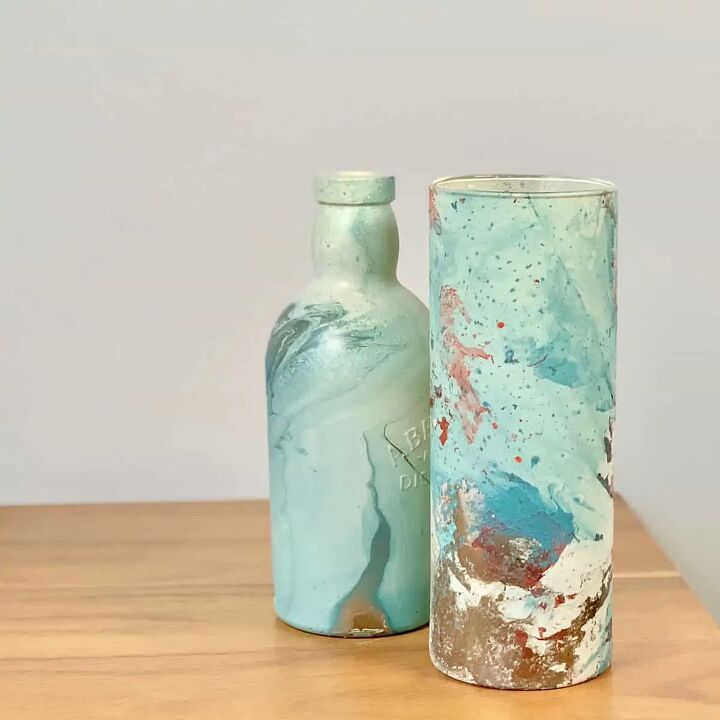 DIY hydro-dip vases