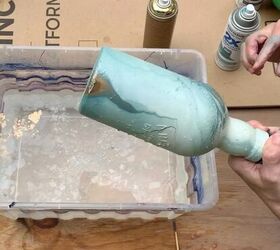 How To Hydro Dip Vases With Spray Paint - My Uncommon Slice of Suburbia