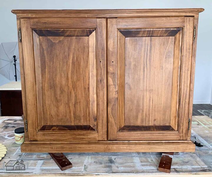 Before After Upcycled Kitchen Cabinet Makeover
