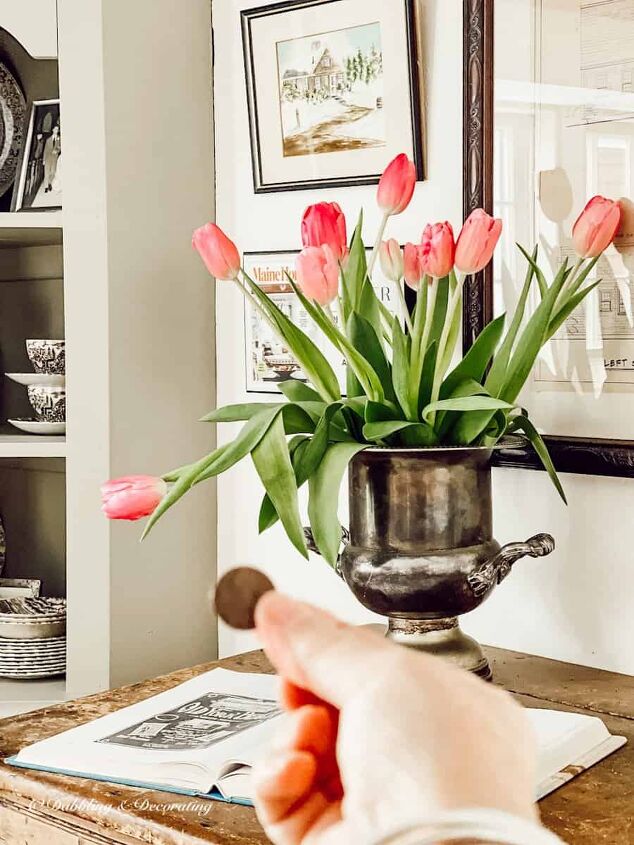 cmo un centavo puede evitar que los tulipanes se caigan
