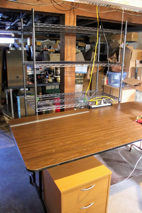 renovacin de una vieja mesa de laminado, Mesa antes del cambio de imagen