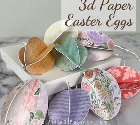 Huevos de Pascua de papel 3d