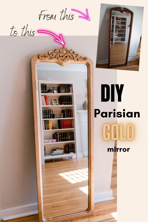 cmo diy un marco de espejo parisino de oro
