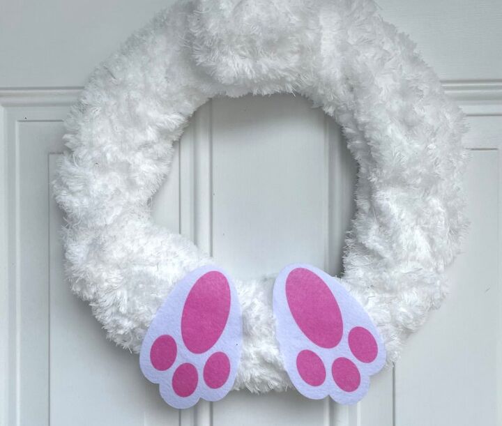 easter bunny butt wreath