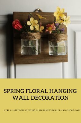 decorao de parede floral primavera
