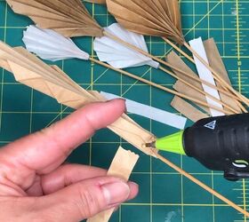 mini palm leaves using paper lunch bags