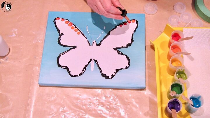 pintar mariposas con chalk paint