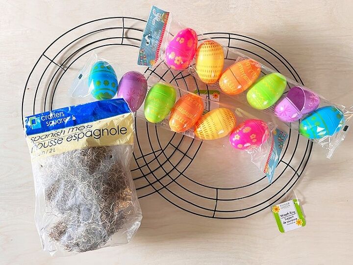 farmhouse style easter egg wreath
