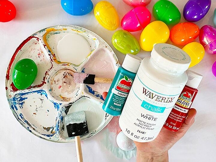 farmhouse style easter egg wreath